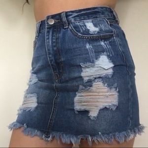 Denim skirt